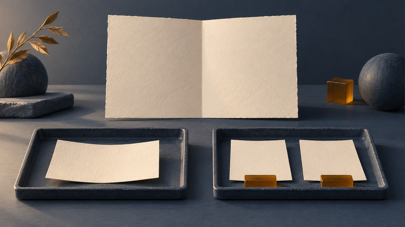 Original conceptual illustration of one available blank note beside two empty response arrangements; not a participant answer, confidence rating or learning result.