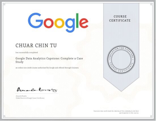 Google Data Analytics Capstone Complete a Case Study